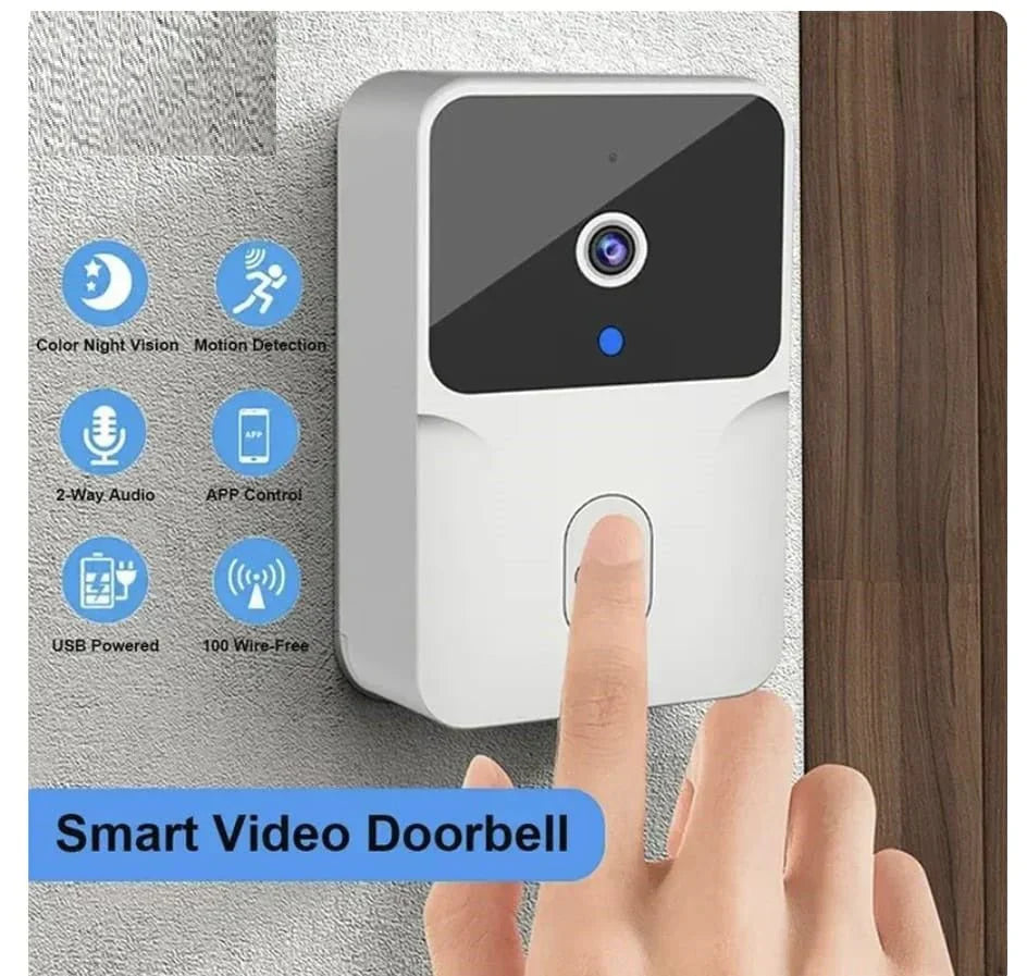 Wireless camera doorbell