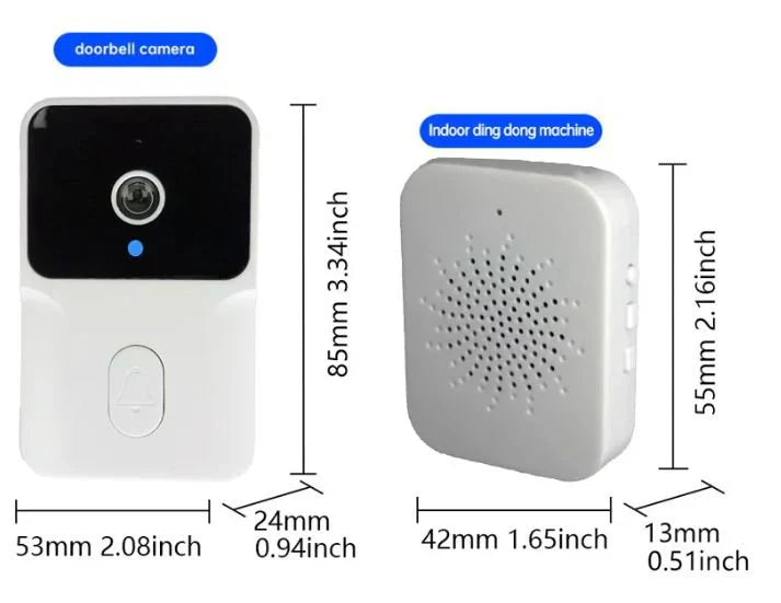 Wireless camera doorbell