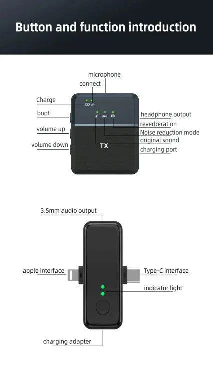 Wireless lavalier microphone