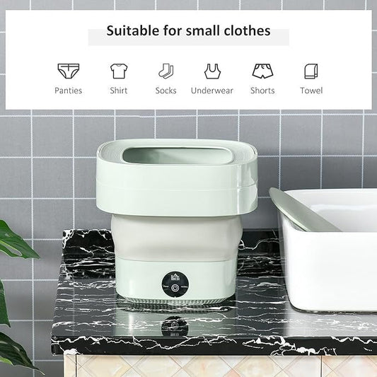 Foldable mini laundry machine