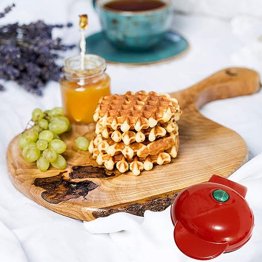 Electric mini waffle maker