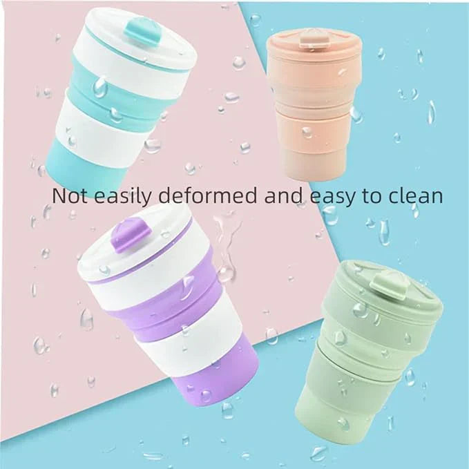 Travel silicon folding cup