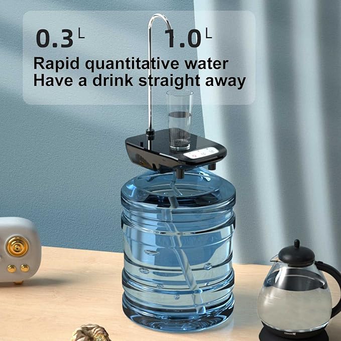 Portable water bottle pump